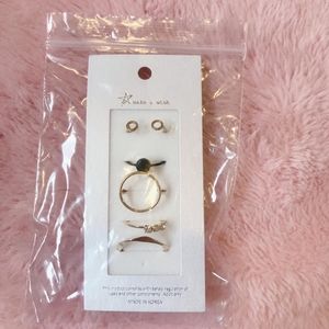 NWT Korean Bundle of 5 Rings